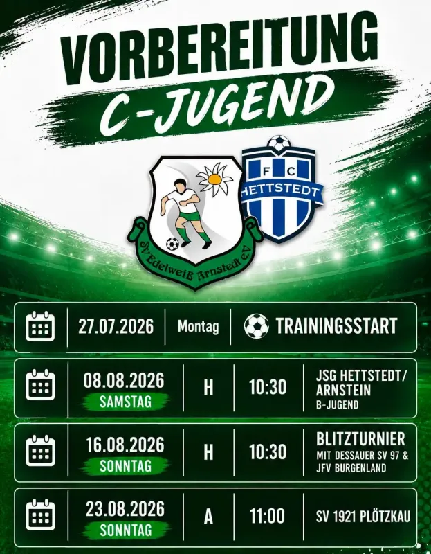 Gemeinsam in die Zukunft – Unsere C-Jugend startet als JSG! 🟢🔵