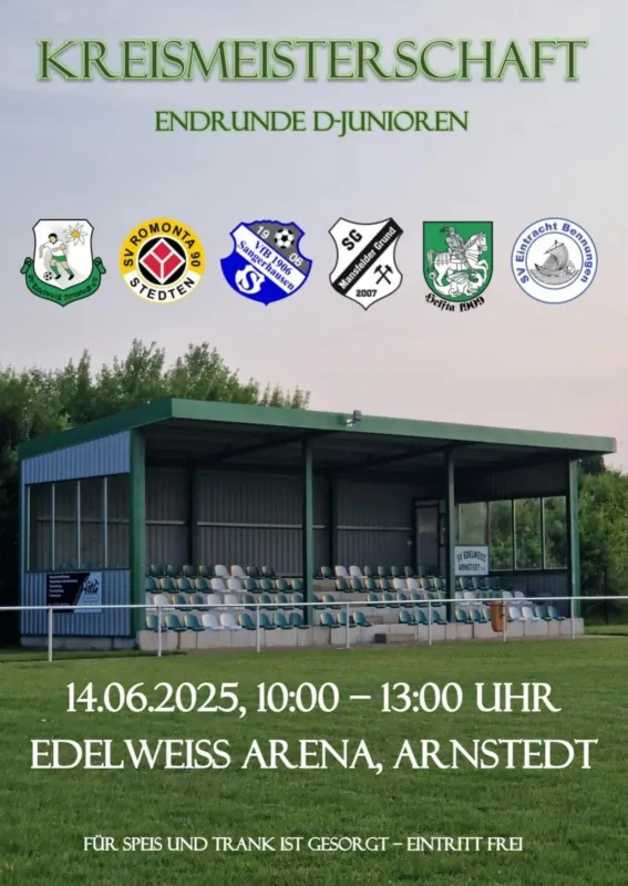 Kreismeisterschaft Finale in Arnstedt am 14.Juni