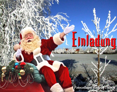 Einladung zur Weihnachtsfeier