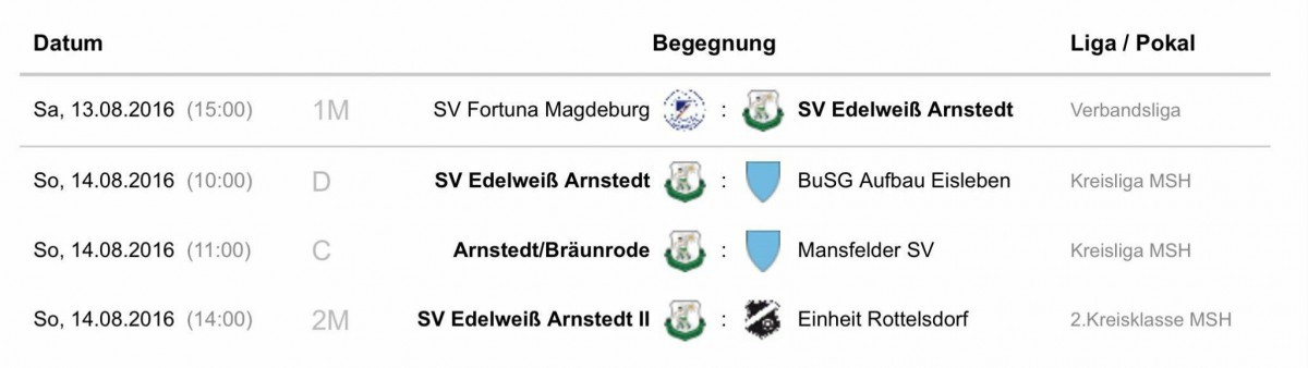 Verbandsliga-Start und Edelweißer Sonntag in Arnstedt