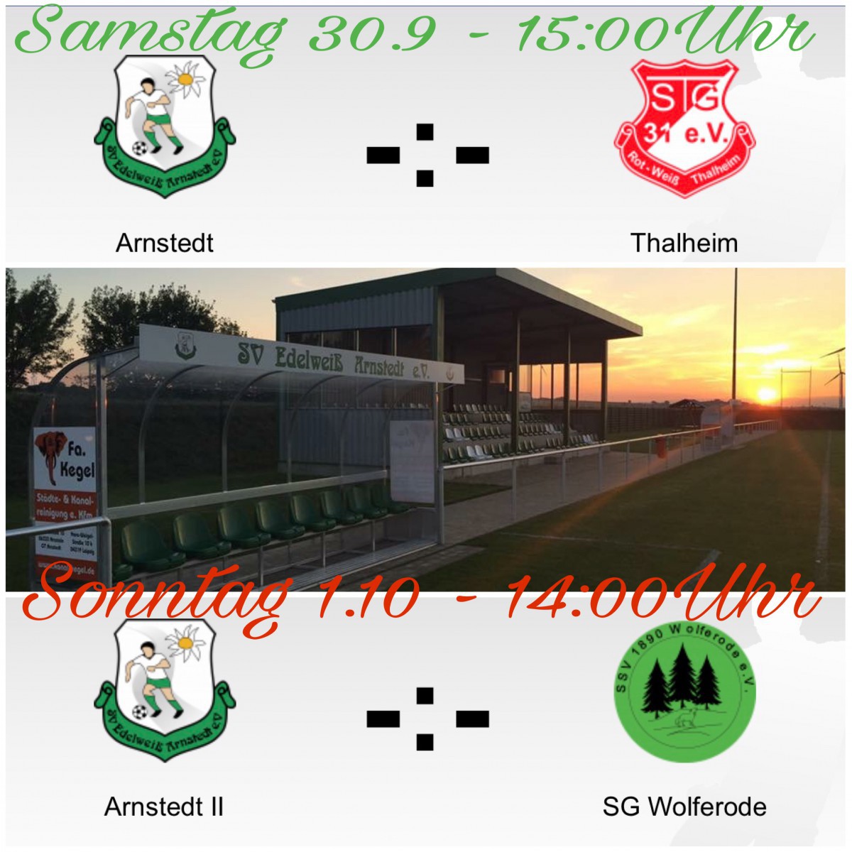 Heimspiele am Wochenende