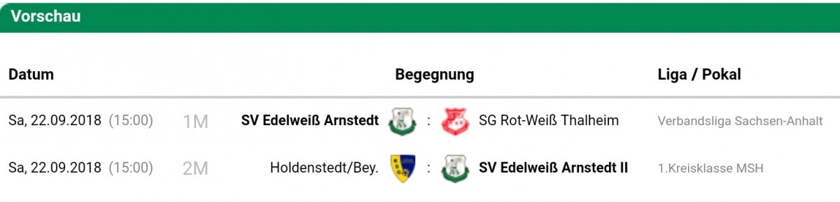 Edelweiß empfängt Thalheim