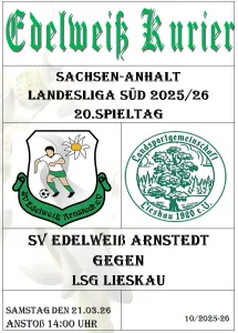Programmheft 20.Spieltag - LSG Lieskau