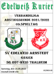 Programmheft 9.Spieltag - SG Rot-Weiß Thalheim