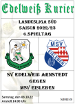 Programmheft 6.Spieltag - MSV Eisleben