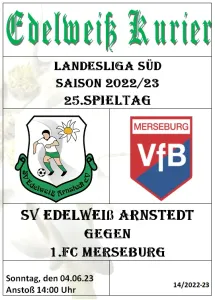 Programmheft 25.Spieltag - VfB Merseburg