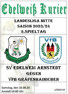 Programmheft 2.Spieltag - VfB Gräfenhainichen