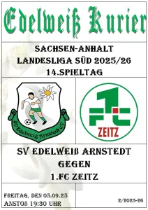 Programmheft 14.Spieltag - 1.FC Zeitz